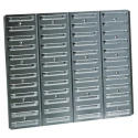 Raaco Polypropylene Louvre Panel Storage Unit 11 mm x 520 mm x 440 mm Black 118330