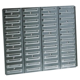 Raaco Polypropylene Louvre Panel Storage Unit 11 mm x 520 mm x 440 mm Black 118330