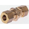 Legris Pneumatic Fitting Brass Compression Coupler Female Metric 4 mm to Female 4 mm 0116 04 00