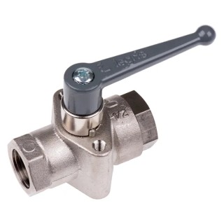 Legris Brass Threaded 2-Way BSPP Ball Valve Female Inlet and Outlet Zinc Alloy Handle 6402 13 21