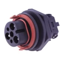RS PRO Circular Connector, 3 Contacts, 41A 600V, Panel Mount M35 Plug Male, IP67 231-7905
