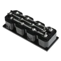 Bulgin C13 x4 Straight Snap-in IEC Connector 250V Male 10A PX0714/4/15/28