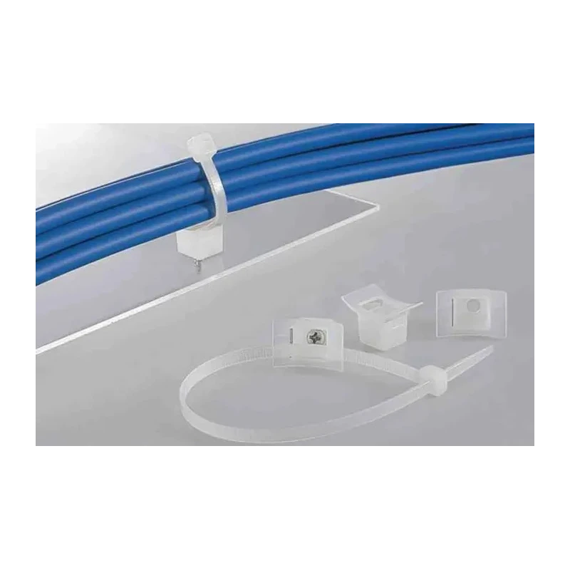 HellermannTyton Natural Cable Tie Mount 8 mm Cable Tie Width Acceptance 17 mm x 25 mm Polyamide 66 151-27019 LKC-PA66-NA