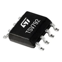 STMicroelectronics Operational Amplifier Dual Channel 50 MHz Gain Bandwidth Product 5.5V SO8 Package TSV792IDT