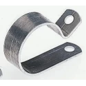 HellermannTyton Aluminium P-Clip Natural Colour 9.5 mm ID, 12.7 mm Width, Mounting Hole 5.2 mm, Model 211-10060 ALU6-AL-NA