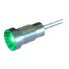 Oxley Panel LED Indicator 6.35 mm Mount Hole Size Silver Bezel IP66 rated