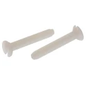 RS PRO Slot Countersunk Nylon Machine Screw 25 mm M4 232-6948