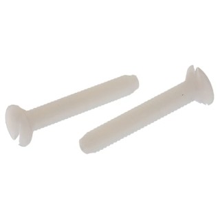 RS PRO Slot Countersunk Nylon Machine Screw 25 mm M4 232-6948