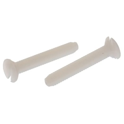 RS PRO Slot Countersunk Nylon Machine Screw 25 mm M4 232-6948