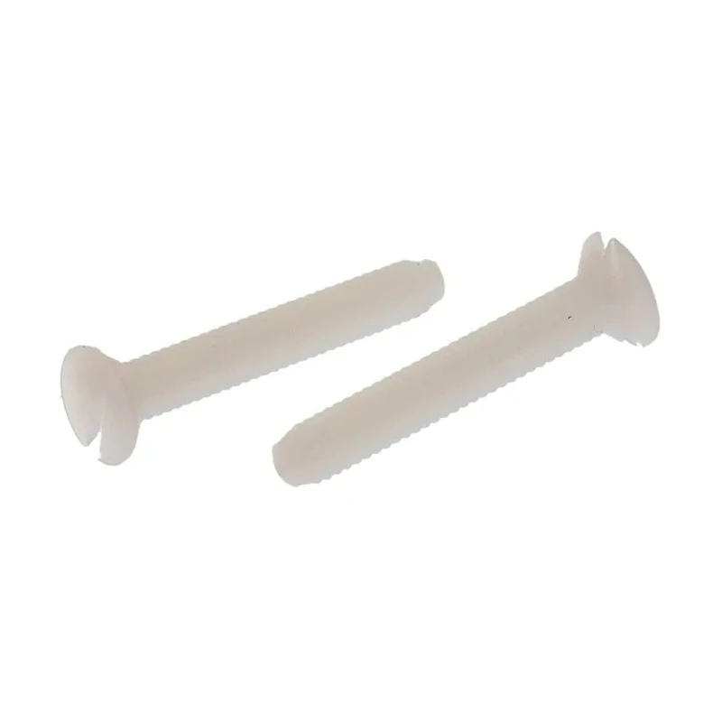 RS PRO Slot Countersunk Nylon Machine Screw 25 mm M4 232-6948