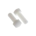 RS PRO Plain Nylon Hex Bolt M8 x 25 mm, Grade A2, Plain Finish, DIN 933 232-6997