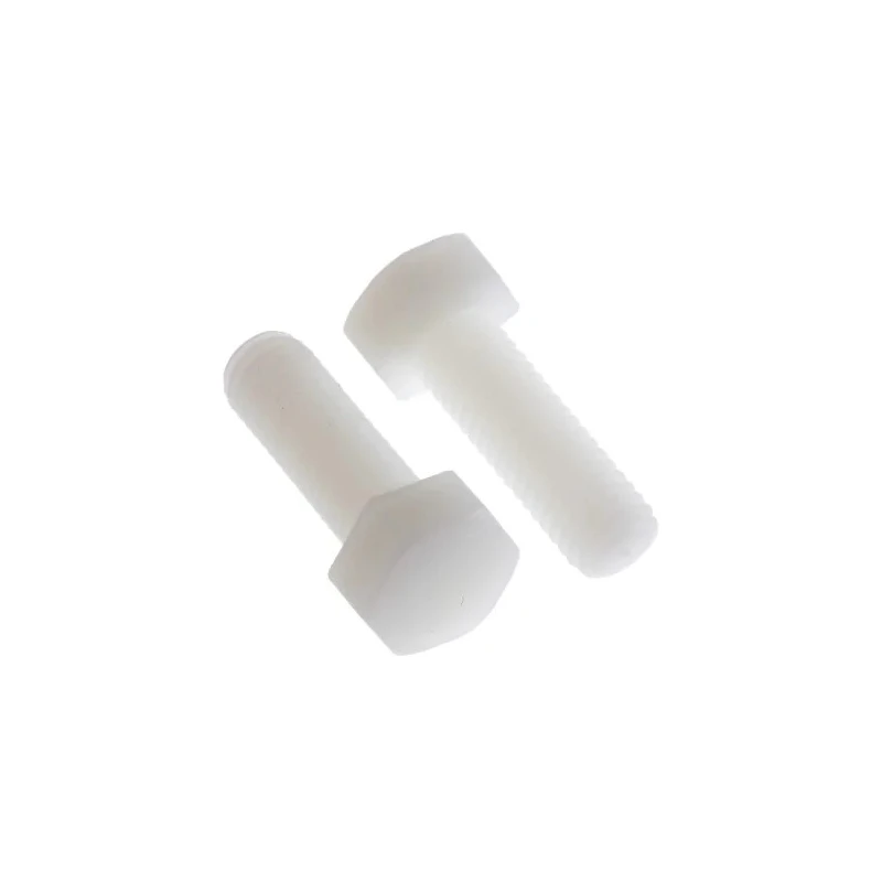 RS PRO Plain Nylon Hex Bolt M8 x 25 mm, Grade A2, Plain Finish, DIN 933 232-6997
