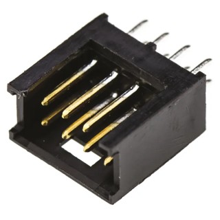 TE Connectivity AMPMODU MOD II Series Straight Through Hole PCB Header, 8 Contacts, 2.54 mm Pitch, 2 Row, Shrouded 280384-2