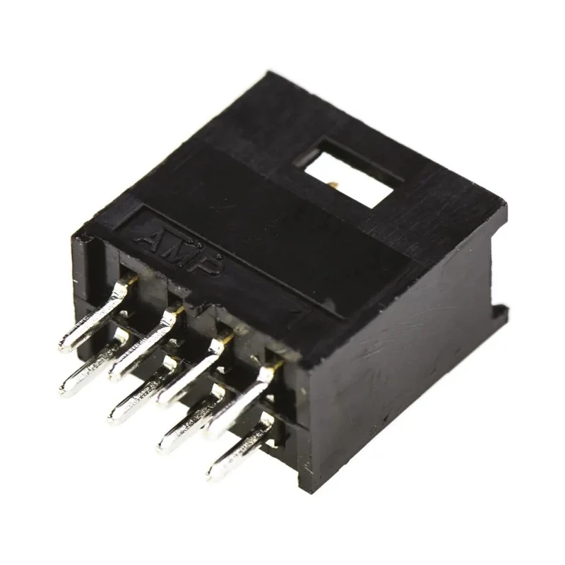 TE Connectivity AMPMODU MOD II Series Straight Through Hole PCB Header, 8 Contacts, 2.54 mm Pitch, 2 Row, Shrouded 280384-2