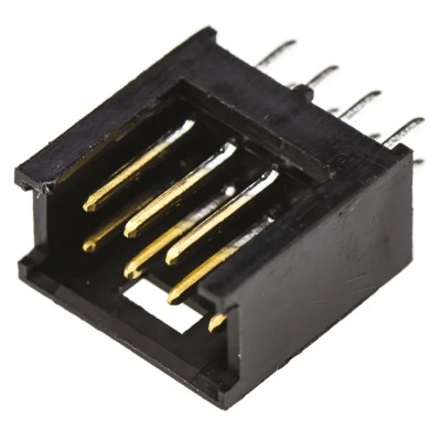 TE Connectivity AMPMODU MOD II Series Straight Through Hole PCB Header, 8 Contact, 2.54 mm Pitch, 2 Row, Shrouded 280384-2