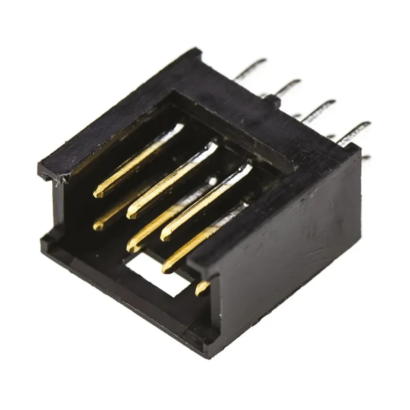 TE Connectivity AMPMODU MOD II Series Straight Through Hole PCB Header, 8 Contact, 2.54 mm Pitch, 2 Row, Shrouded 280384-2