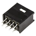 TE Connectivity AMPMODU MOD II Series Straight Through Hole PCB Header, 8 Contact, 2.54 mm Pitch, 2 Row, Shrouded 280384-2