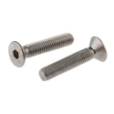 RS PRO Plain Stainless Steel Hex Socket Countersunk Screw M5 x 25 mm 232-8445
