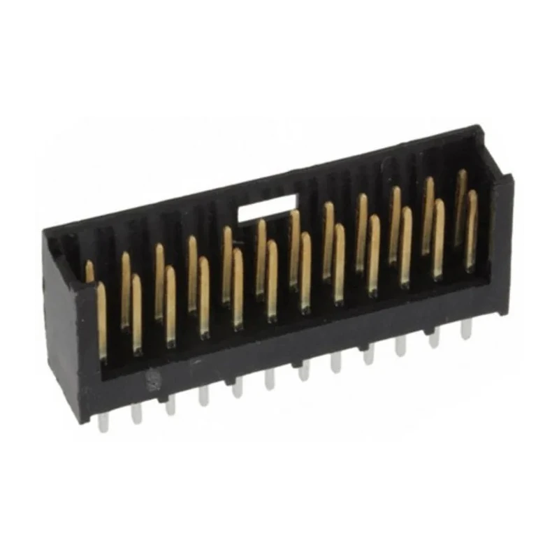 TE Connectivity AMPMODU MOD II Series Straight Through Hole PCB Header 24 Contacts 2.54 mm Pitch 2 Row Shrouded 280521-2