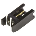 TE Connectivity AMPMODU MOD II Series Right Angle Through Hole Shrouded PCB Header 2 Contacts 2.54 mm Pitch 280377-2