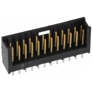 TE Connectivity AMPMODU MOD II Series Straight Through Hole PCB Header, 24 Contacts, 2.54 mm Pitch, 2 Row, Shrouded 280521-2