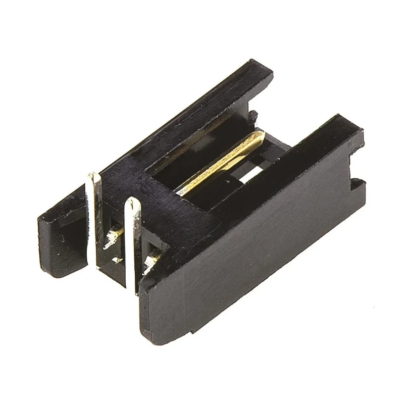 TE Connectivity AMPMODU Mod II Series Right Angle Through Hole PCB Header, 2 Contacts, 2.54 mm Pitch, 1 Row 280377-2