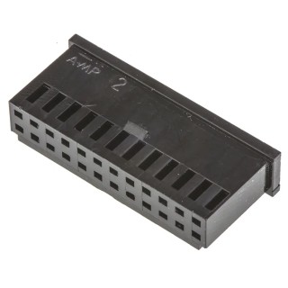 TE Connectivity AMPMODU MOD II Female Connector Housing 2.54 mm Pitch 24 Way 2 Row Straight 280515