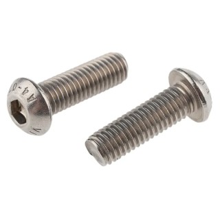RS PRO Stainless Steel Hex Socket Cap Screw M8 x 25 mm Grade 10.9 Bright Zinc Finish 232-8350