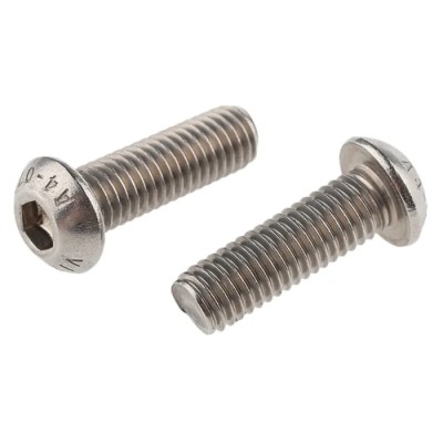 RS PRO Stainless Steel Hex Socket Cap Screw M8 x 25 mm Grade 10.9 Bright Zinc Finish 232-8350