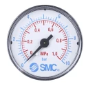 SMC 50 mm G 1/4 Type G Pressure Gauge 10 bar K4-10-50