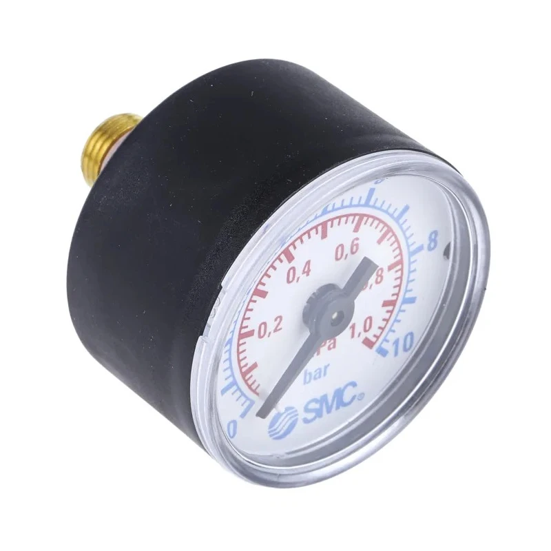 SMC 40 mm G 1/8 Threaded Pressure Gauge 10 bar K8-10-40