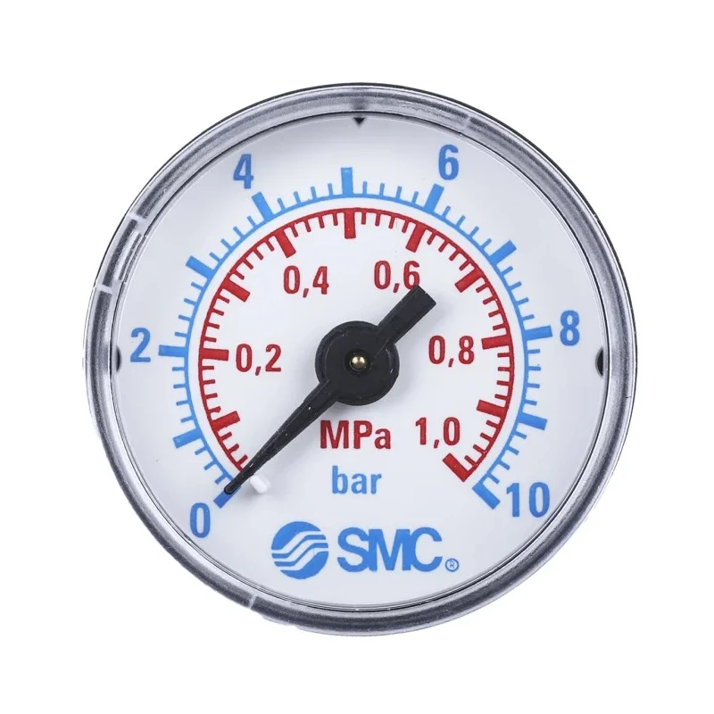 SMC 40 mm G 1/8 Threaded Pressure Gauge 10 bar K8-10-40