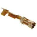 TE Connectivity AMPMODU MOD IV Series Female Crimp Terminal Gold Plated, 32 AWG Min, 28 AWG Max, 3A Current 167023-1