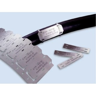 TE Connectivity Tie-on Cable Labels, Flame Retardant Polyolefin, 50.8 mm Width & Length, 250 Per Pack CM-SCE-1/4-4H-9