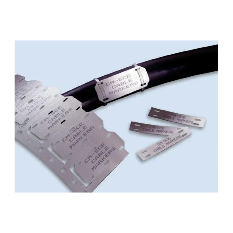 TE Connectivity Tie-on Cable Labels, Flame Retardant Polyolefin, 50.8 mm Width & Length, 250 Per Pack CM-SCE-1/4-4H-9
