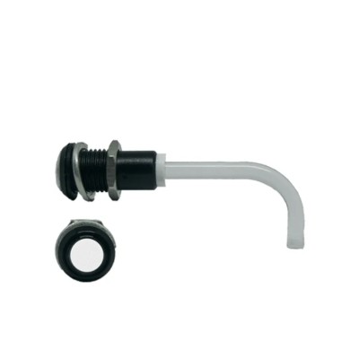 Bivar Rigid LED Light Pipe Panel Mount 1-Way Right Angle 9 mm Lens, Length 63.4mm RHD-0700-2500-F9P67PR