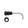 Bivar Panel 1-Way Right Angle Rigid LED Light Pipe Clear Black 9 mm RHD-0700-2500-F9P67PR