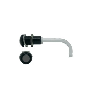 Bivar Panel 1-Way Right Angle Rigid LED Light Pipe Smoked Black 9 mm RHD-0900-3000-F9PS67PR