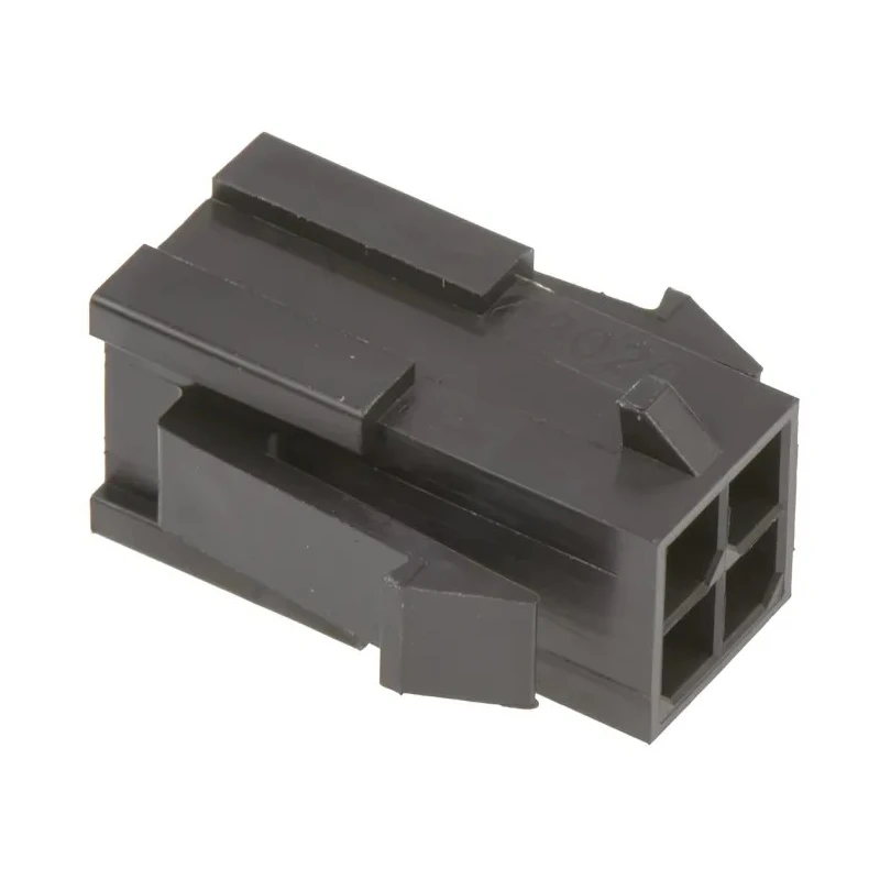 Molex Micro-Fit 3.0 Male Connector Housing 3 mm Pitch 4 Way 2 Row Panel Mount Nylon 43020-0400