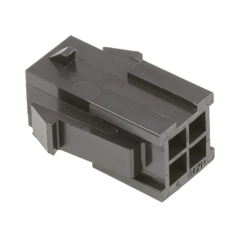 Molex Micro-Fit 3.0 Male Connector Housing 3 mm Pitch 4 Way 2 Row Panel Mount Nylon 43020-0400