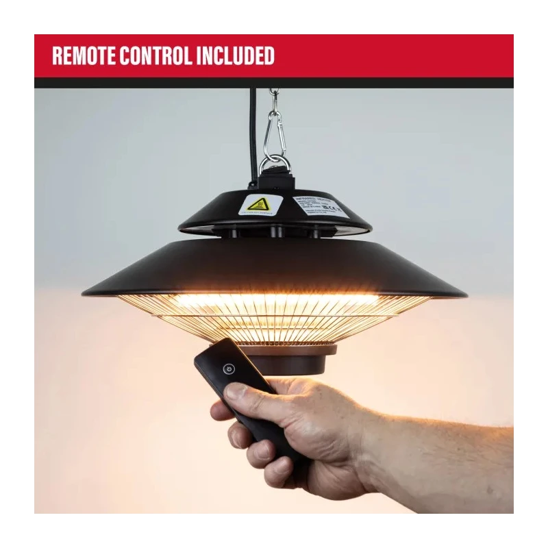 SIP 1.5 kW Infrared Heater, Ceiling Mount, 230V AC, On-Off Switch, BS1363 Plug, Model BS1363