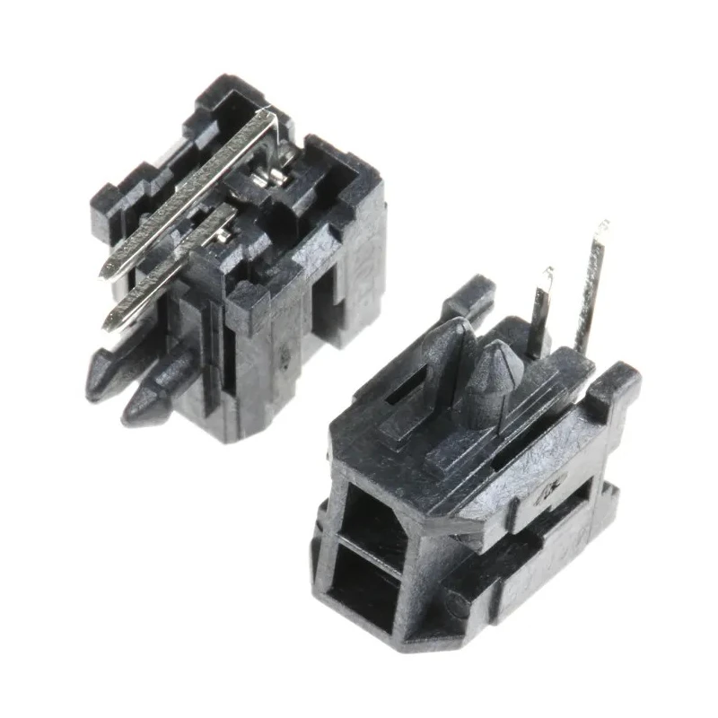 Molex Micro-Fit 3.0 Series Right Angle Through Hole PCB Header, 2 Contacts, 3 mm Pitch, 2 Row, Shrouded 43045-0200