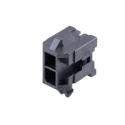 Molex Micro-Fit 3.0 Series Right Angle Through Hole PCB Header, 2 Contacts, 3 mm Pitch, 2 Row, Shrouded 43045-0200