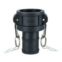 RS PRO Hose Connector Polypropylene Body Female 1-1/2 in Connection Size 25.4 mm ID 7 Bar Pressure 233-3346