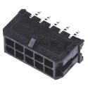 Molex Micro-Fit 3.0 Series Straight Through Hole PCB Header, 10 Contacts, 3 mm Pitch, 2 Row, Shrouded 43045-1012