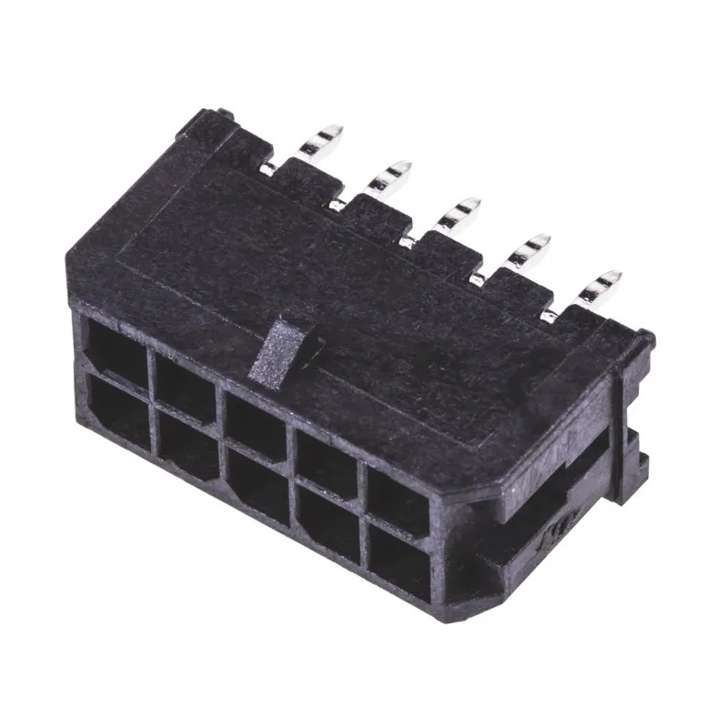 Molex Micro-Fit 3.0 Series Straight Through Hole PCB Header, 10 Contacts, 3 mm Pitch, 2 Row, Shrouded 43045-1012