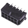 Molex Micro-Fit 3.0 Series Straight Through Hole PCB Header, 10 Contacts, 3 mm Pitch, 2 Row, Shrouded 43045-1012