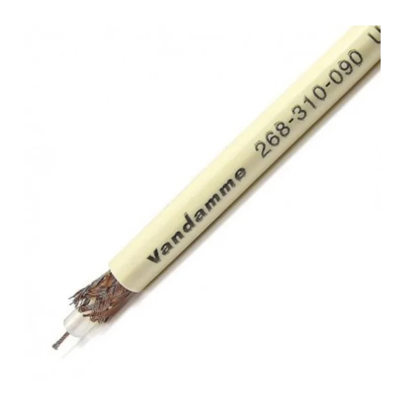 Van Damme Standard 75 Series RG59 Coaxial SDI Coaxial Cable 500 m Length 75 Ω, Unterminated RG59