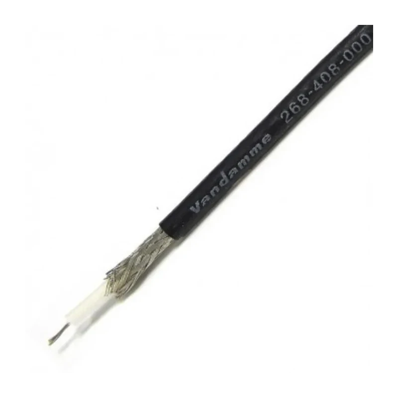 Van Damme Mini Standard 75 Series RG179 Coaxial Cable 10 m 75 Ω Unterminated 1000V PVC Jacket RG179