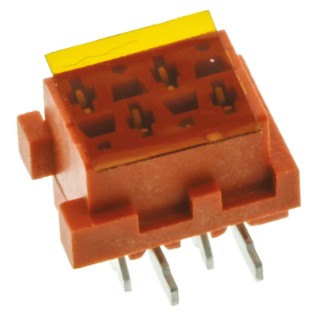 TE Connectivity Micro-MaTch Series Straight Surface PCB Socket 4-Contact 2 Row 1.27 mm Pitch 7-188275-4